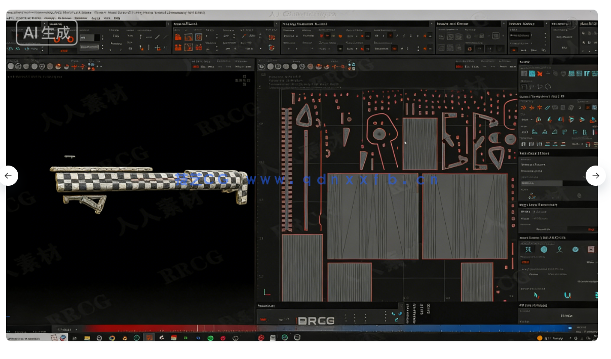 【中文字幕】Blender超精细游戏武器模型从设计到渲染完整流程视频教程(图16)