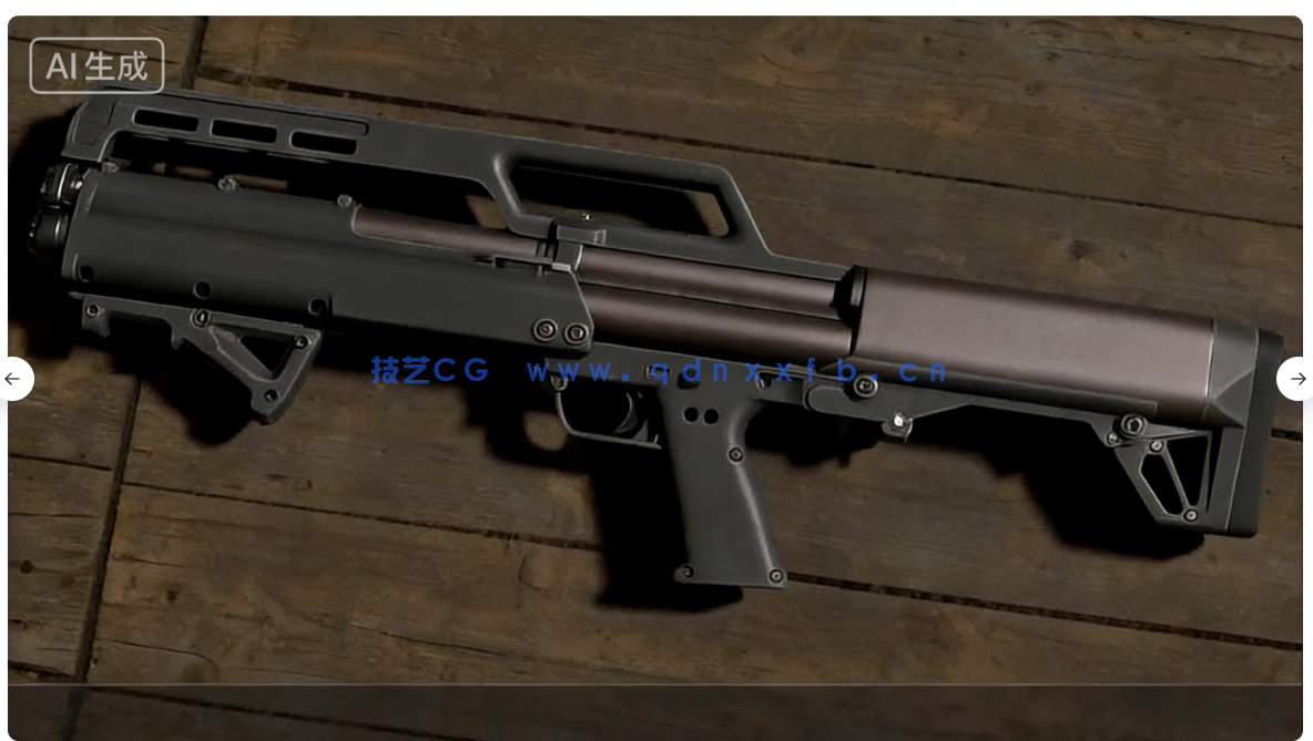 【中文字幕】Blender超精细游戏武器模型从设计到渲染完整流程视频教程(图18)