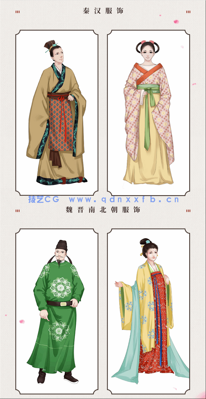 百媚千红 古风CG插画绘制技法精解(服饰篇)(图11) 百媚千红 古风CG插画绘制技法精解(服饰篇)(图11)