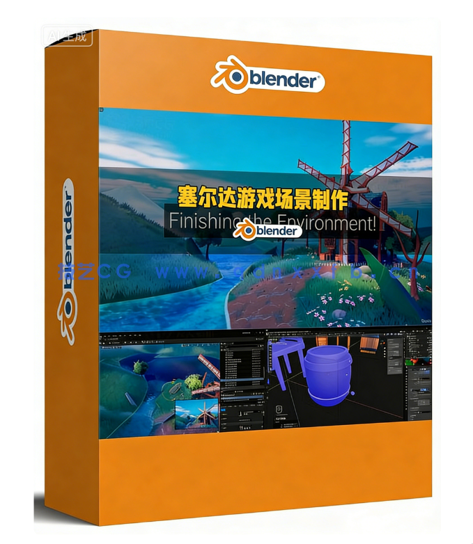 Blender与UE5塞尔达游戏场景完整制作流程视频教程(图1) Blender与UE5塞尔达游戏场景完整制作流程视频教程(图1)
