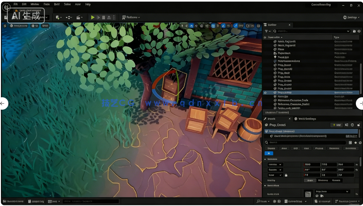 Blender与UE5塞尔达游戏场景完整制作流程视频教程(图3) Blender与UE5塞尔达游戏场景完整制作流程视频教程(图3)