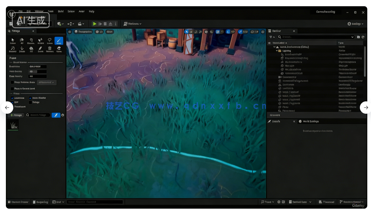 Blender与UE5塞尔达游戏场景完整制作流程视频教程(图4) Blender与UE5塞尔达游戏场景完整制作流程视频教程(图4)