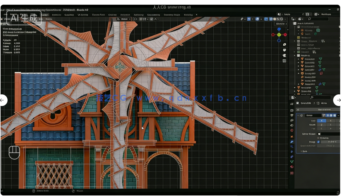 Blender与UE5塞尔达游戏场景完整制作流程视频教程(图6) Blender与UE5塞尔达游戏场景完整制作流程视频教程(图6)