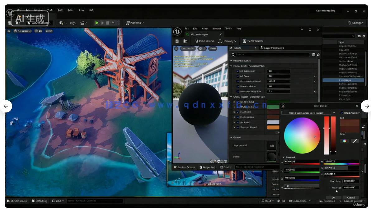 Blender与UE5塞尔达游戏场景完整制作流程视频教程(图16) Blender与UE5塞尔达游戏场景完整制作流程视频教程(图16)