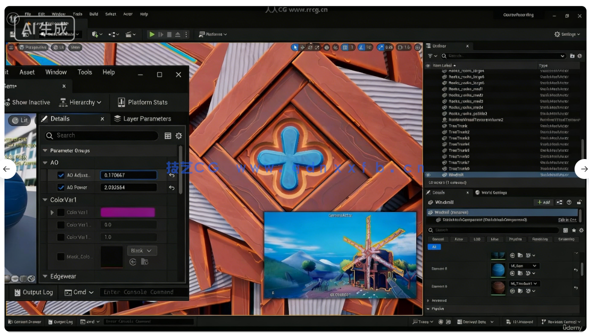 Blender与UE5塞尔达游戏场景完整制作流程视频教程(图17) Blender与UE5塞尔达游戏场景完整制作流程视频教程(图17)