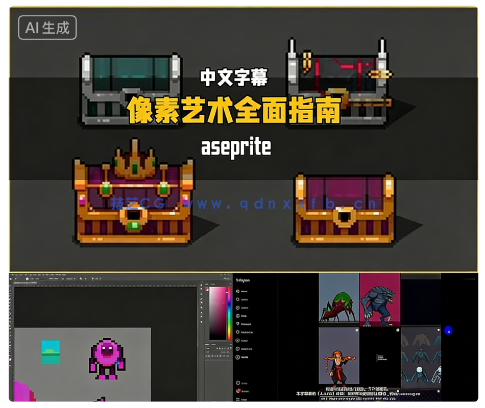Aseprite像素游戏艺术全面指南视频教程(图11) Aseprite像素游戏艺术全面指南视频教程(图11)