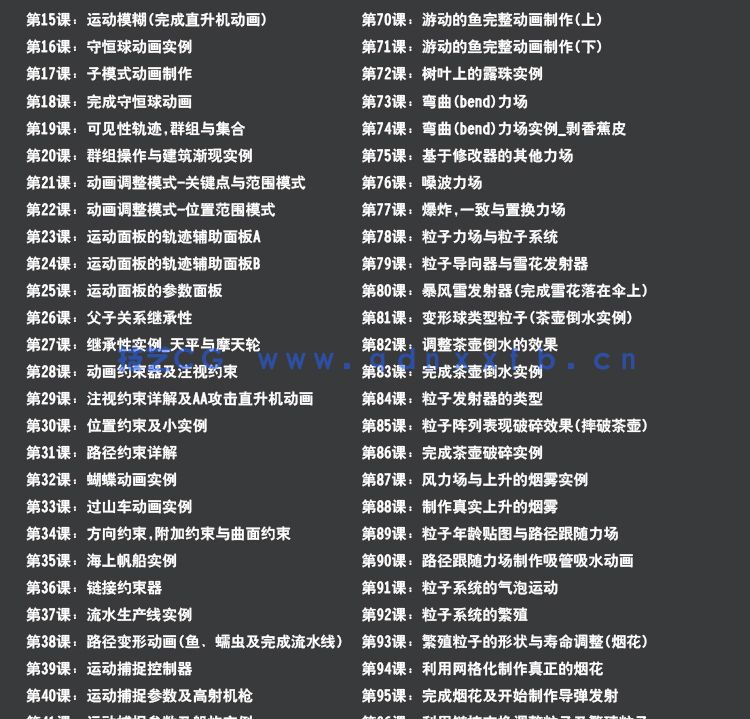 3Dmax动画入门到精通教程 完整版带课程素材(图3) (图3)