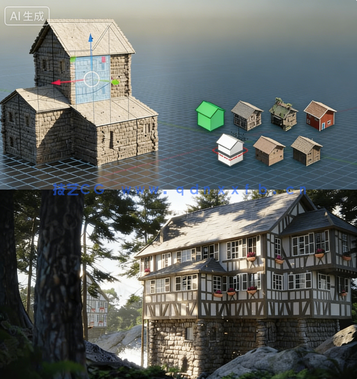 Procedural Building Generator程序化建筑生成Blender插件V2版(图1) Procedural Building Generator程序化建筑生成Blender插件V2版(图1)