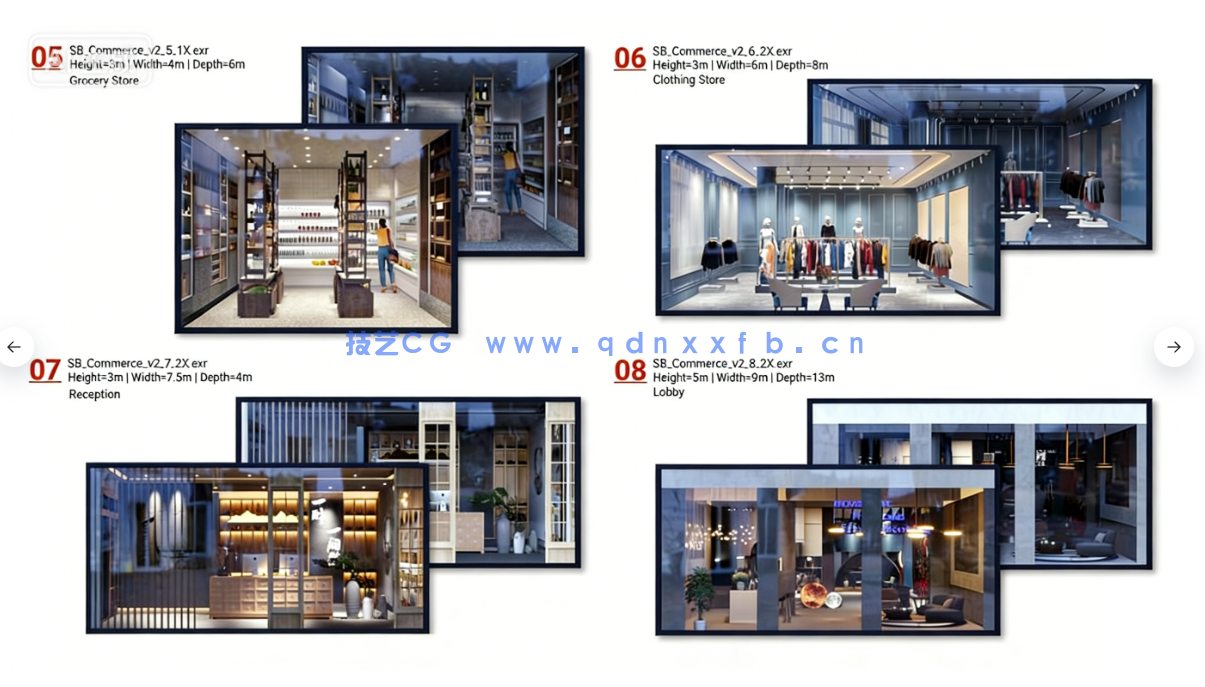 80个商场零售店铺空间场景室内设计3D模型(图4) 80个商场零售店铺空间场景室内设计3D模型(图4)