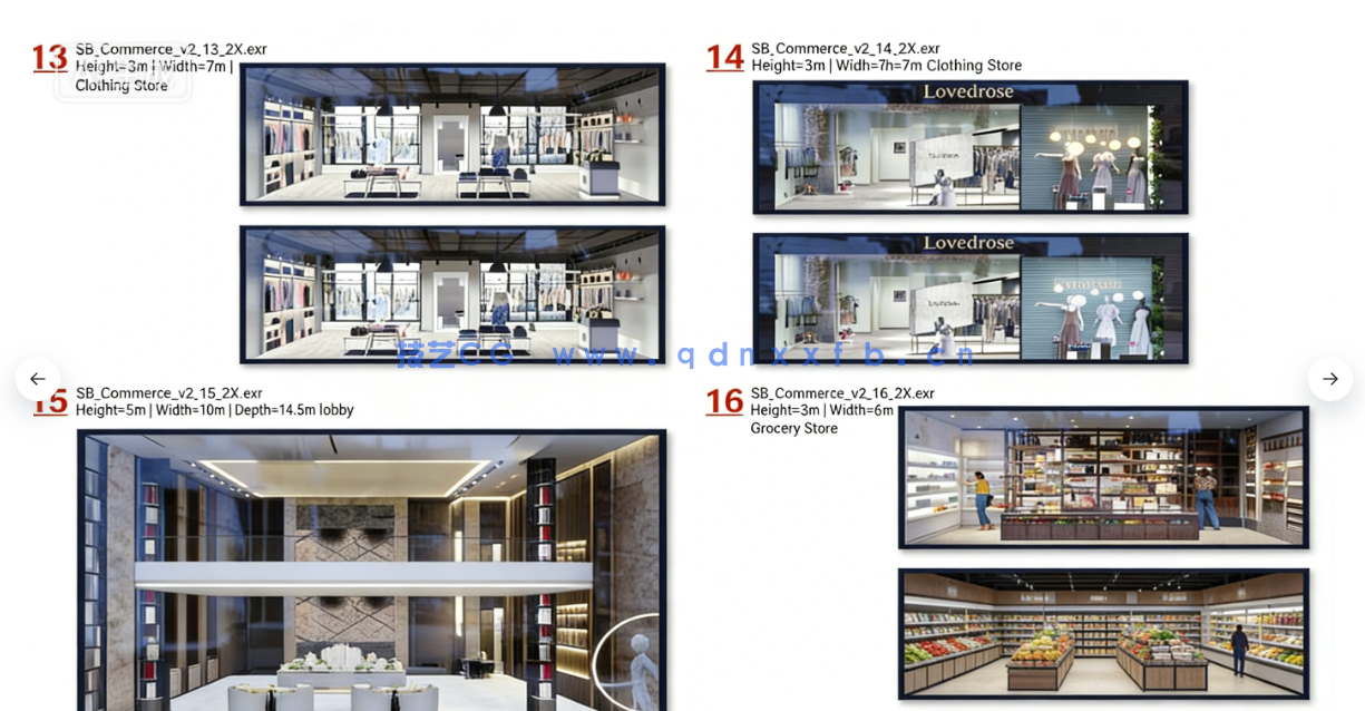 80个商场零售店铺空间场景室内设计3D模型(图6) 80个商场零售店铺空间场景室内设计3D模型(图6)