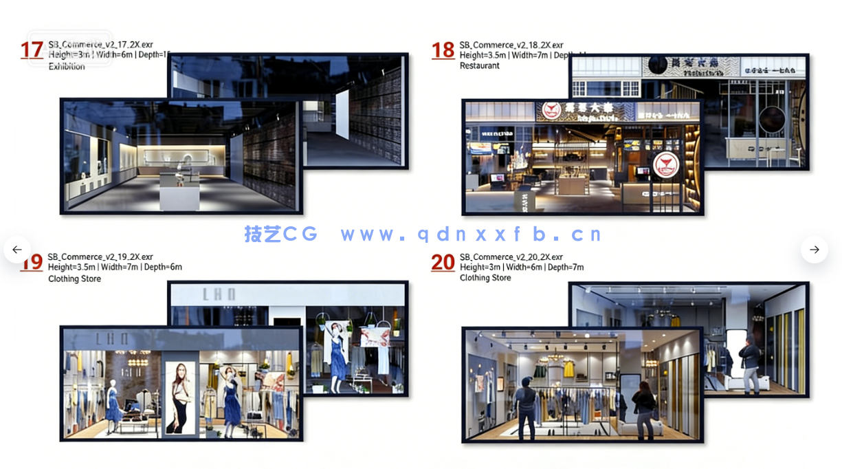 80个商场零售店铺空间场景室内设计3D模型(图7) 80个商场零售店铺空间场景室内设计3D模型(图7)