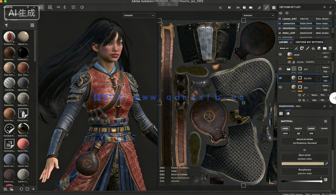 Substance 3D Painter三维纹理材质绘制软件V12.0.1版(图2) Substance 3D Painter三维纹理材质绘制软件V12.0.1版(图2)
