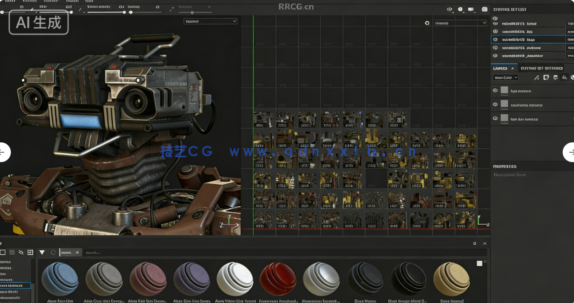 Substance 3D Painter三维纹理材质绘制软件V12.0.1版(图3) Substance 3D Painter三维纹理材质绘制软件V12.0.1版(图3)