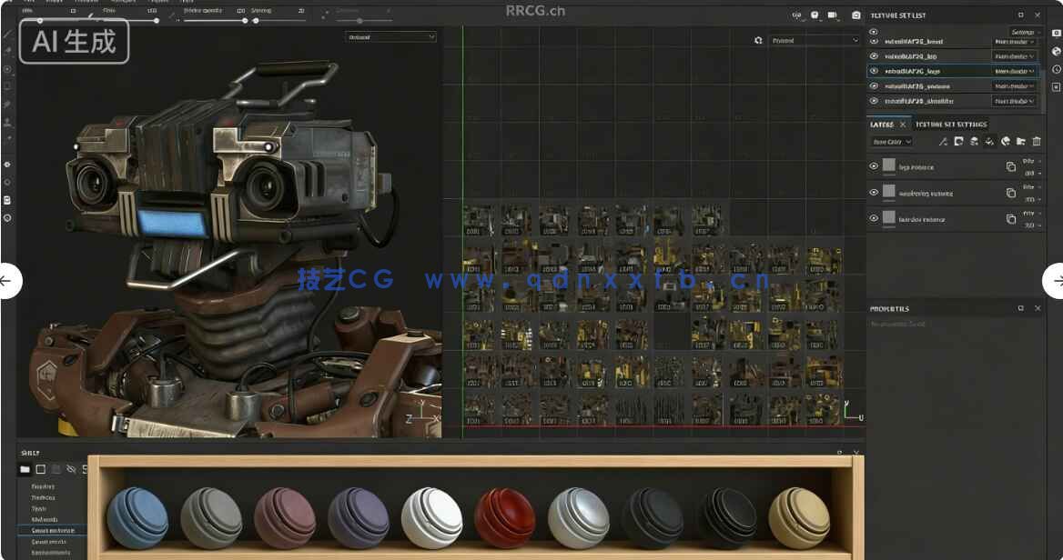 Substance 3D Painter三维纹理材质绘制软件V12.0.1版(图3) Substance 3D Painter三维纹理材质绘制软件V12.0.1版(图3)