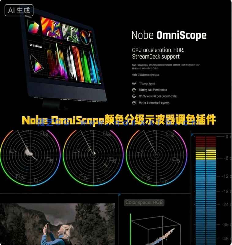 Nobe OmniScope颜色分级示波器调色软件V1.11.34版(图1) Nobe OmniScope颜色分级示波器调色软件V1.11.34版(图1)