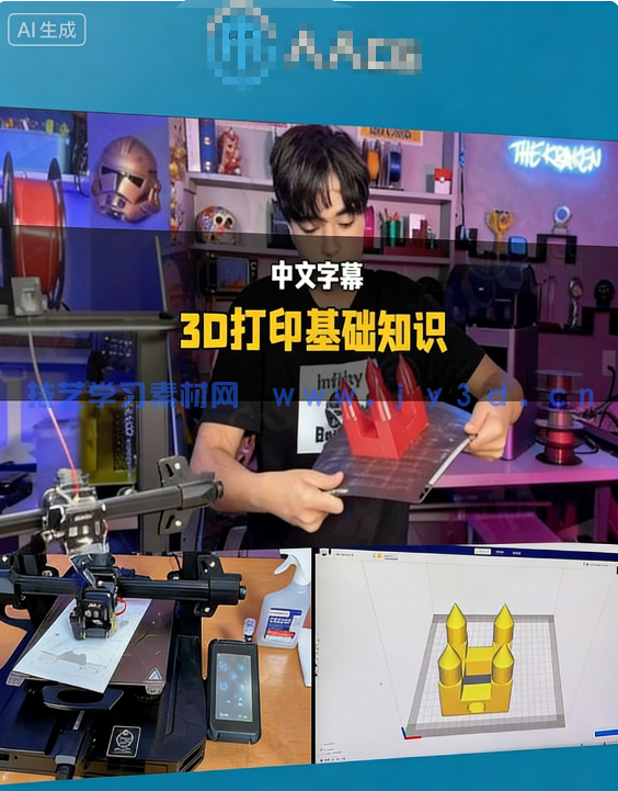 3D打印基础知识与制作完整流程零基础入门视频教程(图1) 3D打印基础知识与制作完整流程零基础入门视频教程(图1)