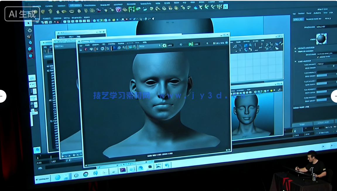 【中文字幕】写实女性角色创作现场论坛讲解视频教程(图3) 【中文字幕】写实女性角色创作现场论坛讲解视频教程(图3)