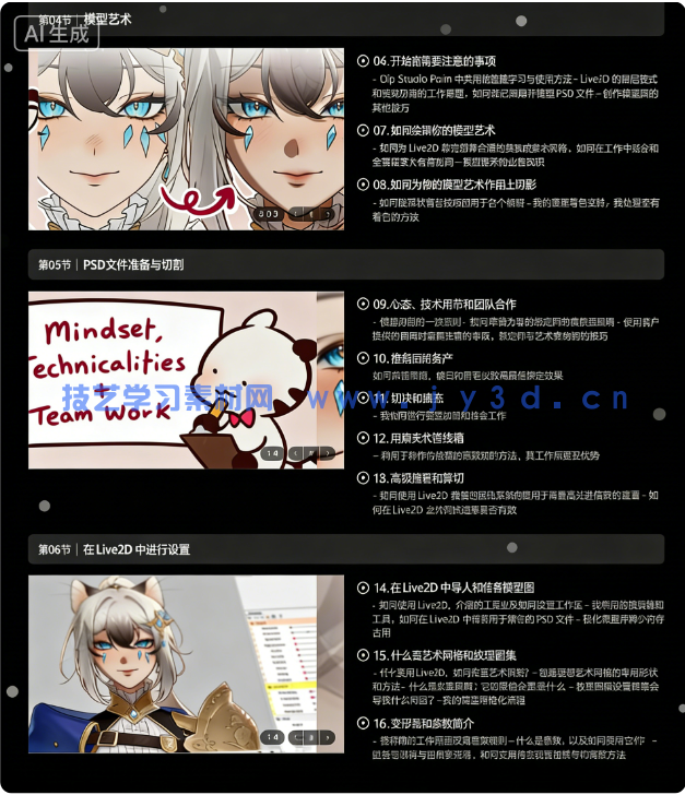 【中文字幕】VTuber虚拟主播角色模型全流程创作指南视频教程(图8)