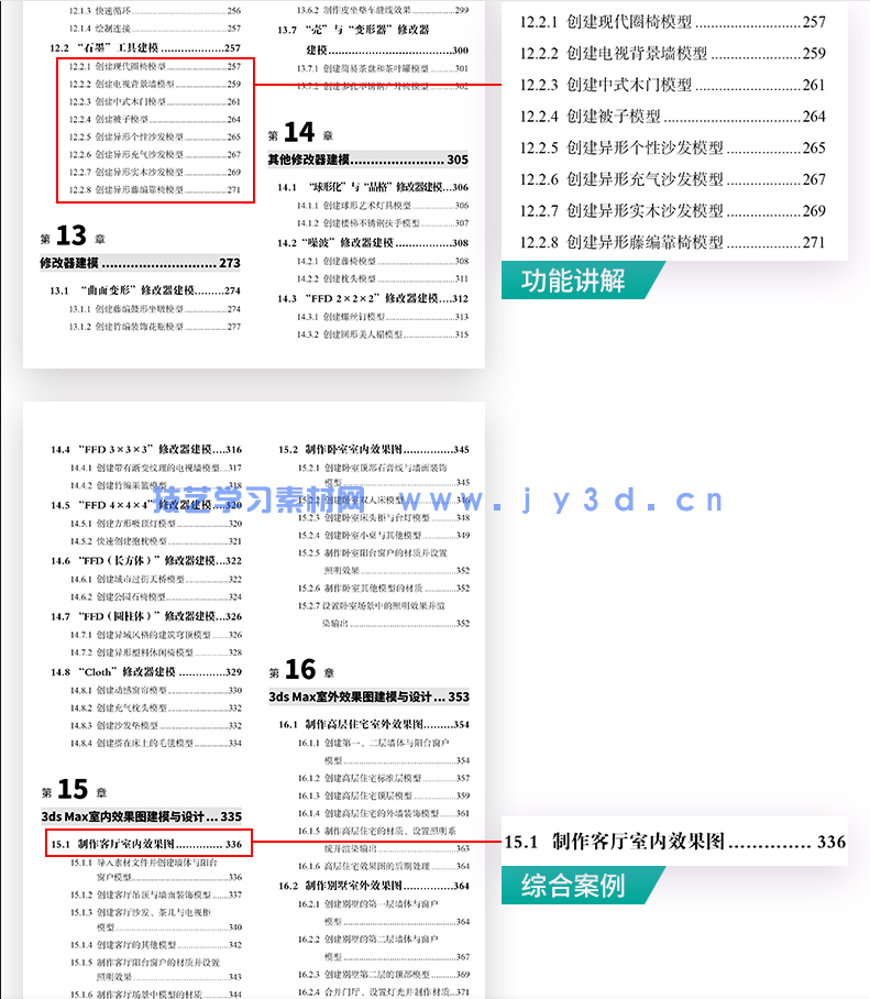 3ds Max三维建模案例大全