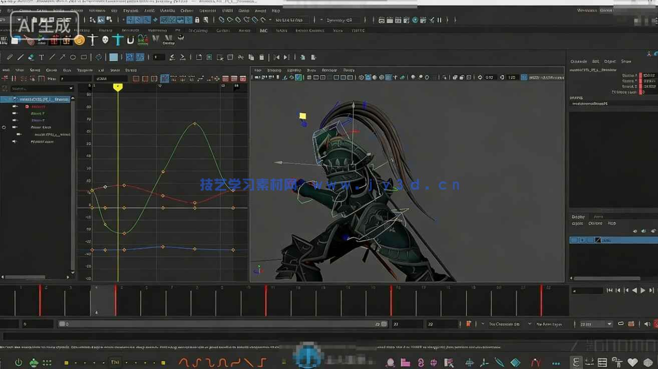 【中文字幕】Maya游戏角色动画基础核心技术训练视频教程(图2) 【中文字幕】Maya游戏角色动画基础核心技术训练视频教程(图2)