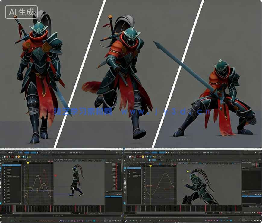 【中文字幕】Maya游戏角色动画基础核心技术训练视频教程(图8) 【中文字幕】Maya游戏角色动画基础核心技术训练视频教程(图8)