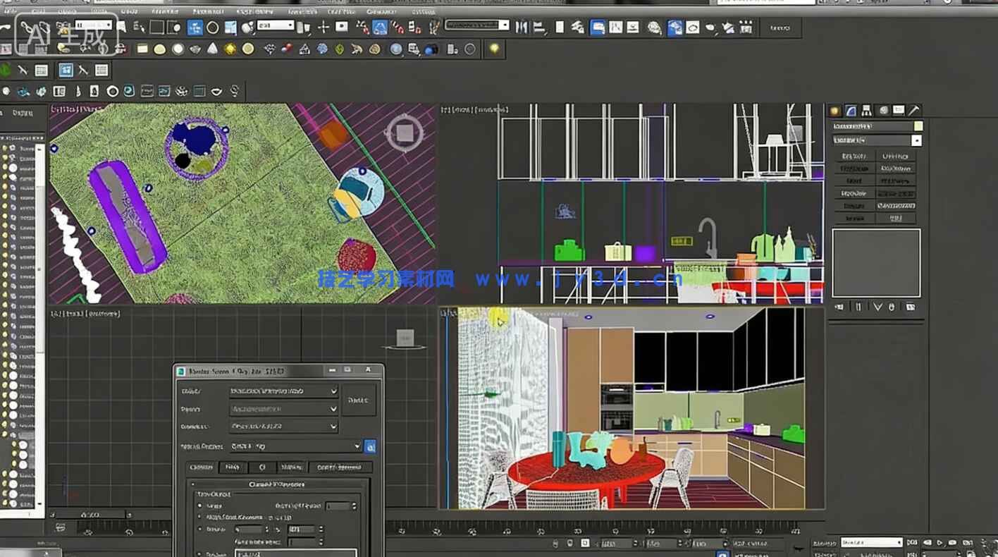 3dsMax中V-Ray室内设计渲染技术核心训练视频教程(图2)