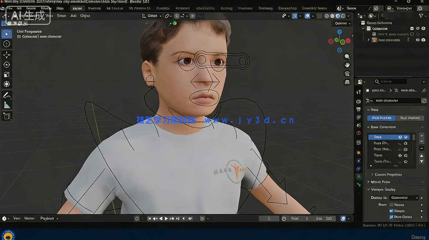 【中文字幕】Blender 3D动画短片完整项目制作全流程视频教程(图5) 【中文字幕】Blender 3D动画短片完整项目制作全流程视频教程(图5)