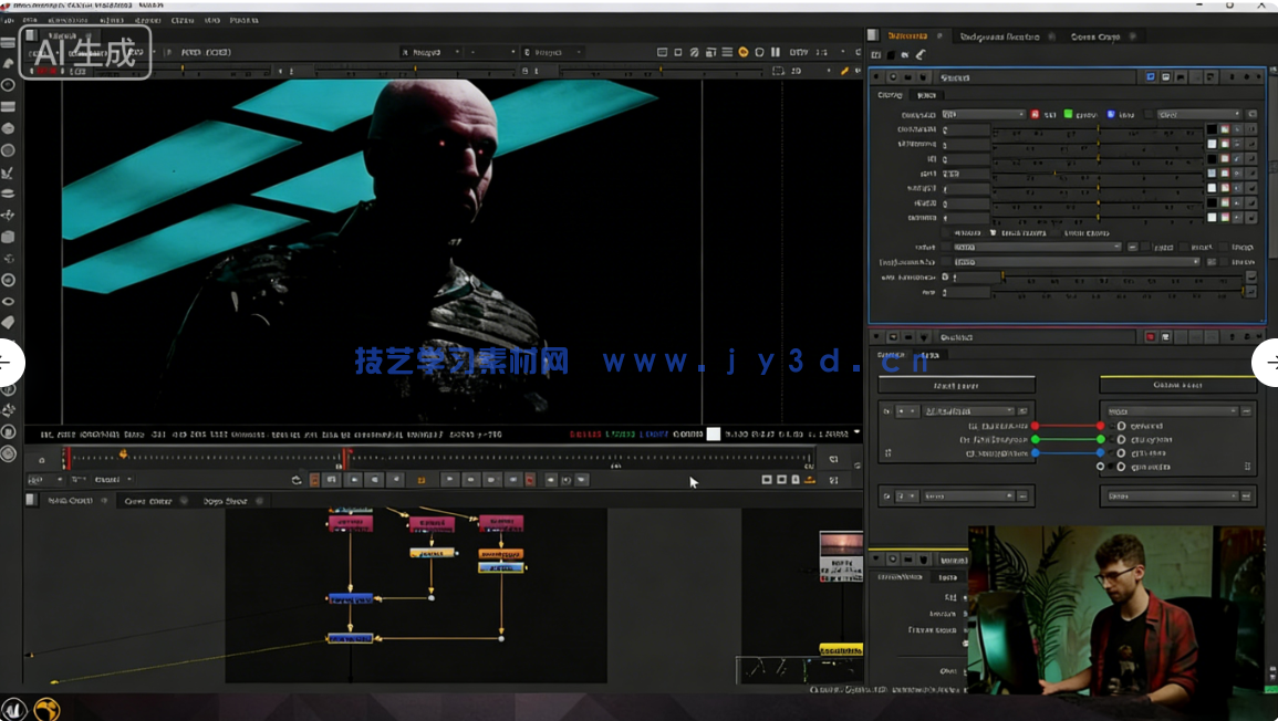 【中文字幕】Nuke与UE好莱坞影视级特效合成大师班视频教程(图3) 【中文字幕】Nuke与UE好莱坞影视级特效合成大师班视频教程(图3)