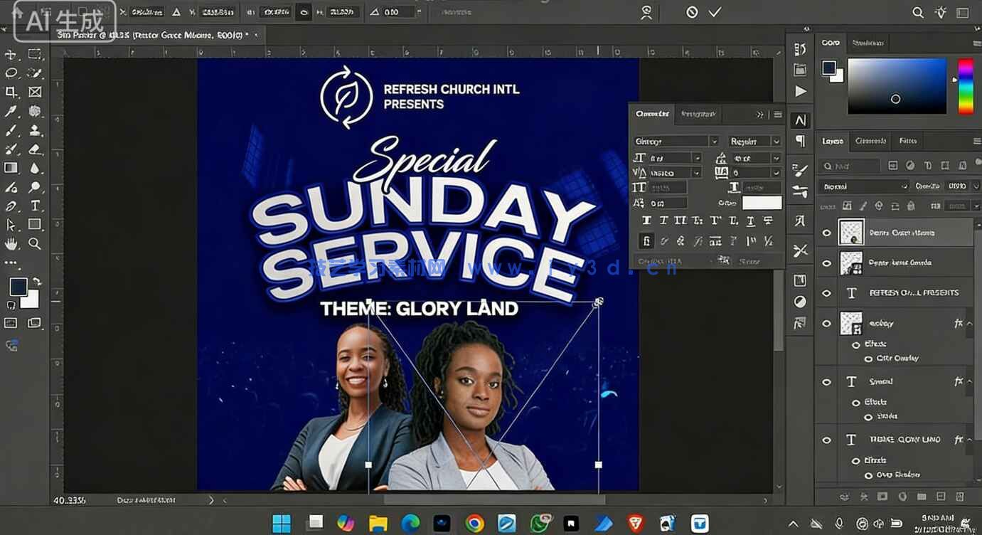 PS活动海报完整设计流程实例制作训练视频教程(图5) PS活动海报完整设计流程实例制作训练视频教程(图5)