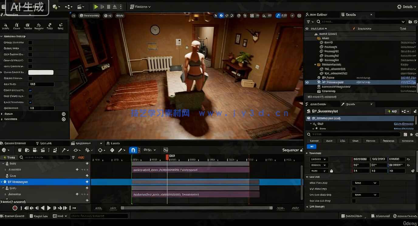 【中文字幕】UE5与MetaHuman电影级角色动作捕捉动画短片制作视频教程(图8)
