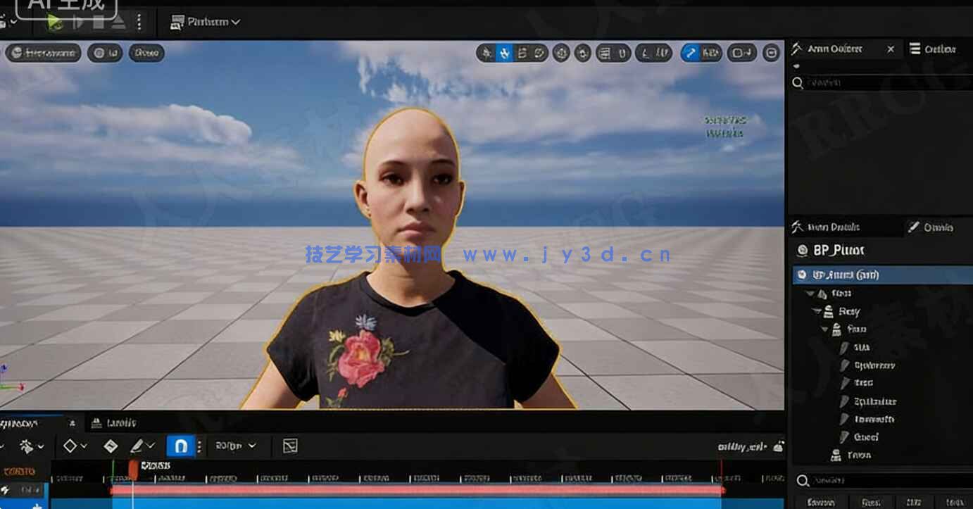 【中文字幕】UE5与MetaHuman电影级角色动作捕捉动画短片制作视频教程(图10)