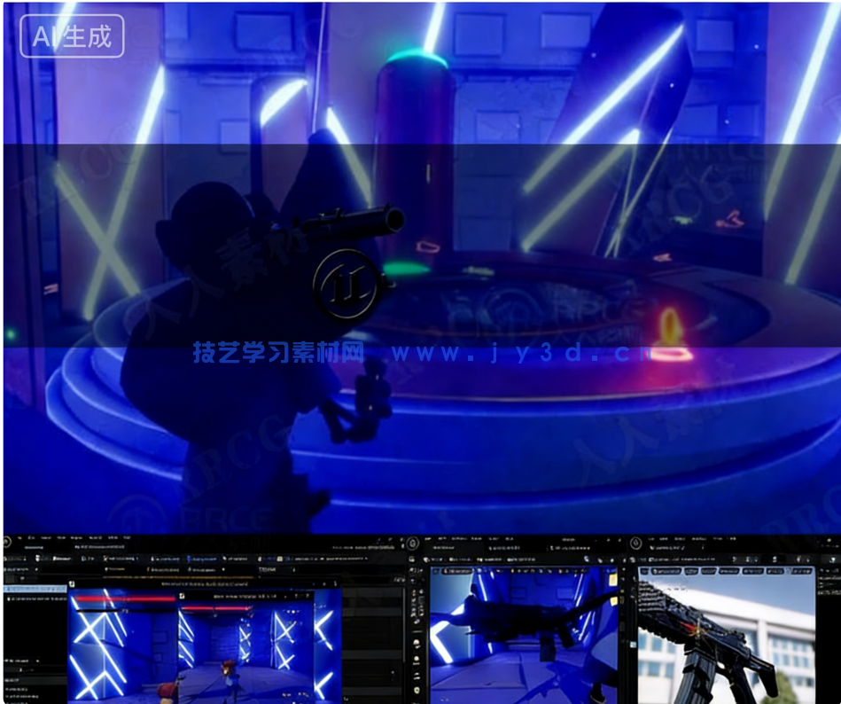 【中文字幕】UE5与C++多人联机射击游戏开发完整制作流程(图6) UE5与C++多人联机射击游戏开发完整制作流程视频教程(图6)