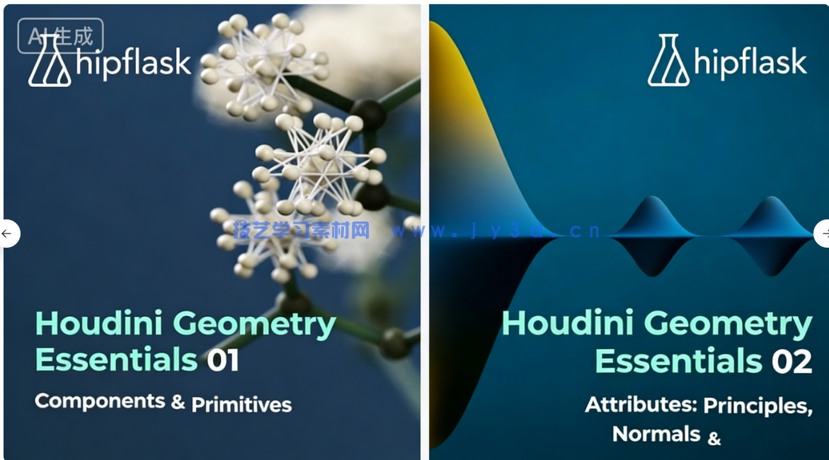 【中文字幕】Houdini几何底层原理处理逻辑核心技术视频教程(图1)
