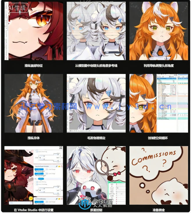 VTuber虚拟主播角色模型全流程创作指南视频教程(图4)
