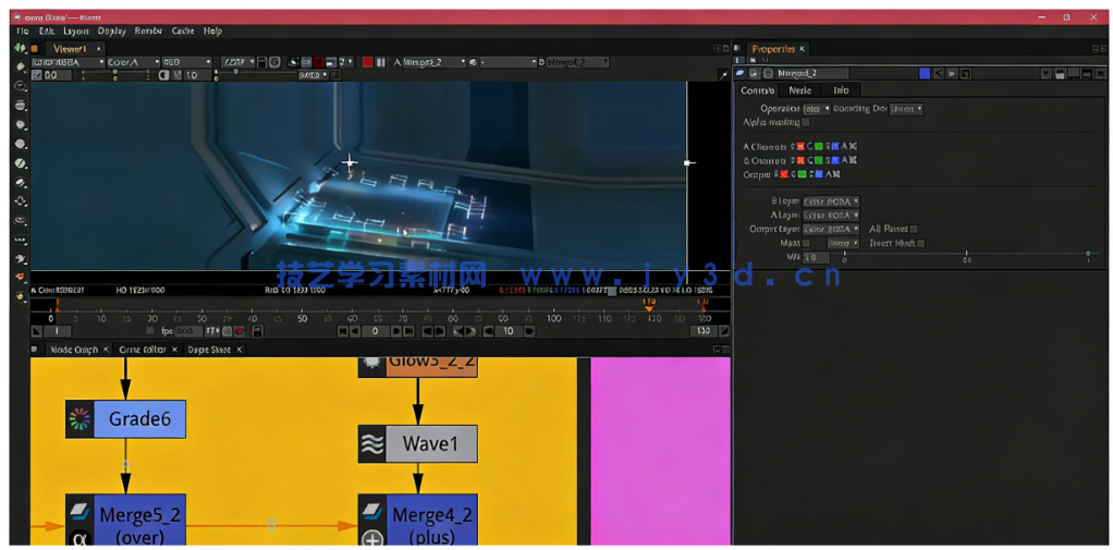 Houdini科幻环境电流与能量特效制作视频教程(图6) Houdini科幻环境电流与能量特效制作视频教程(图6)
