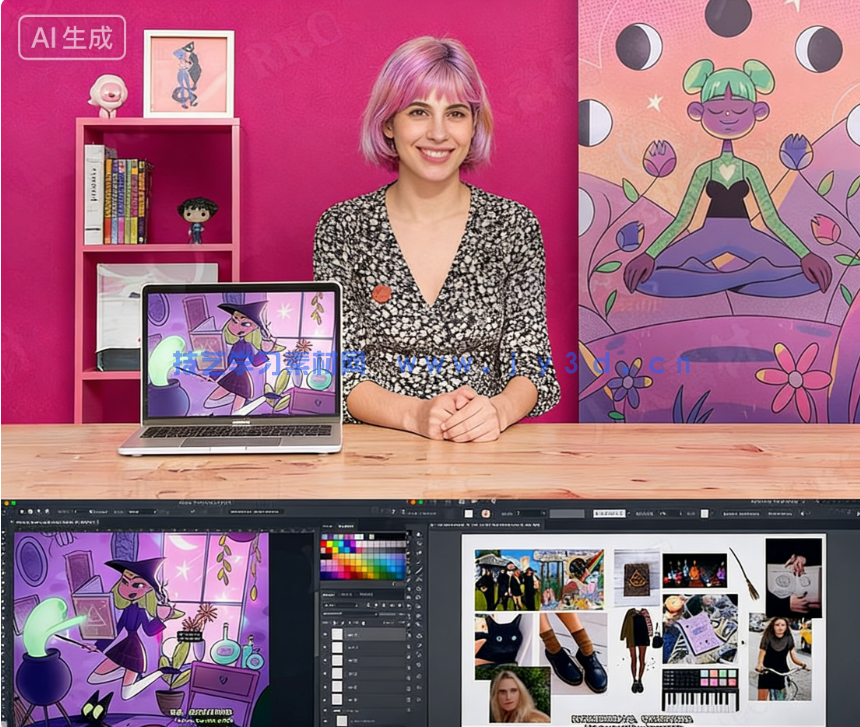 原创插画角色构图与色彩塑造技术训练视频教程(图10)