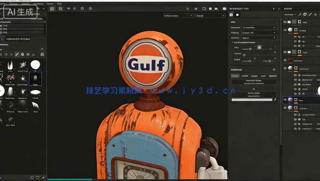 Substance 3D Painter影视级场景材质制作全流程视频(图2)