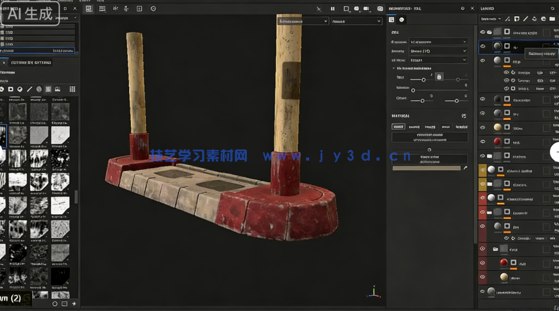 Substance 3D Painter影视级场景材质制作全流程视频(图3)