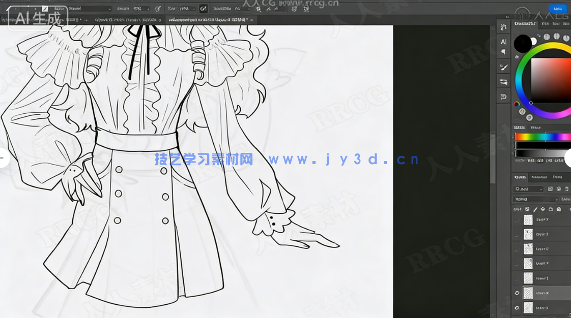 动漫角色服装设计绘画训练视频教程(图2)