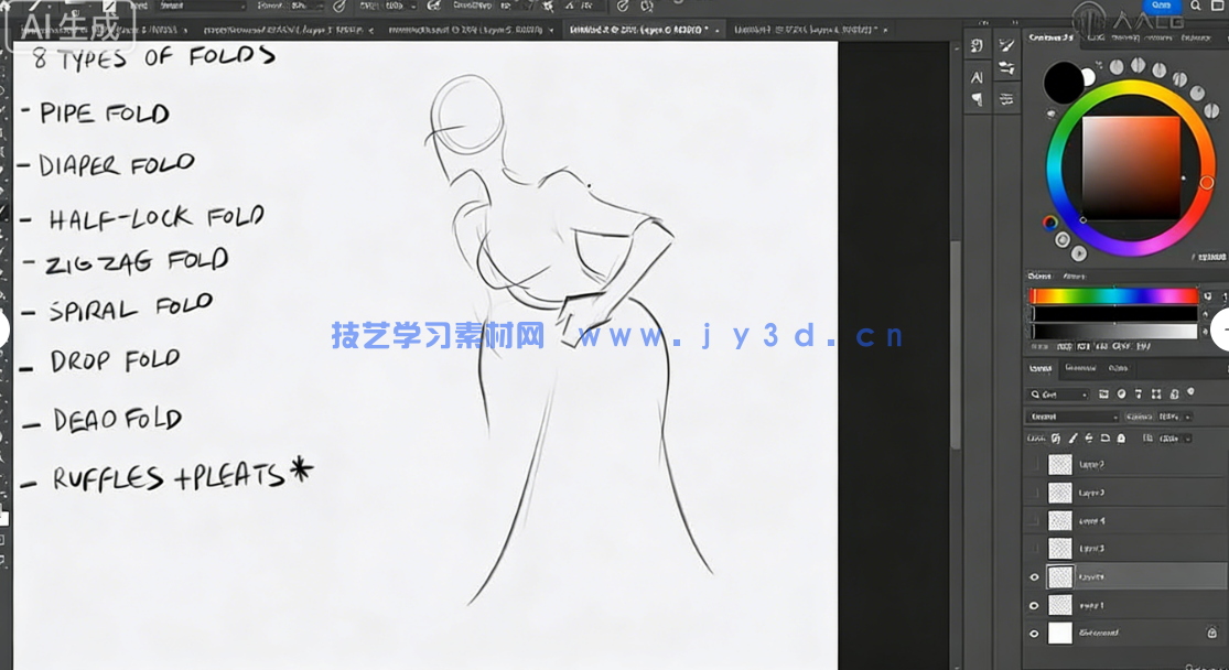 动漫角色服装设计绘画训练视频教程(图5)