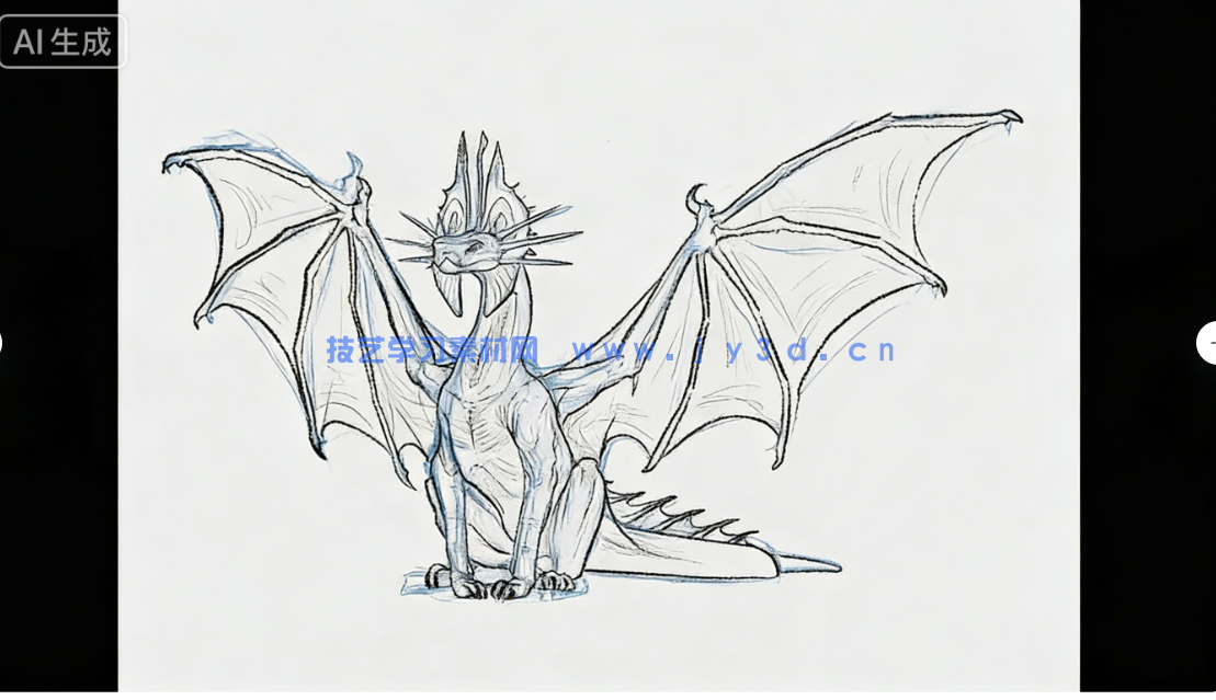 龙类生物系统性解剖绘画原理实战训练视频教程(图2)