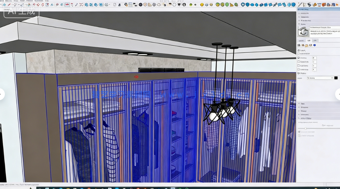 Enscape与SketchUp卧室室内可视化渲染技术视频教程(图2) Enscape与SketchUp卧室室内可视化渲染技术视频教程(图2)