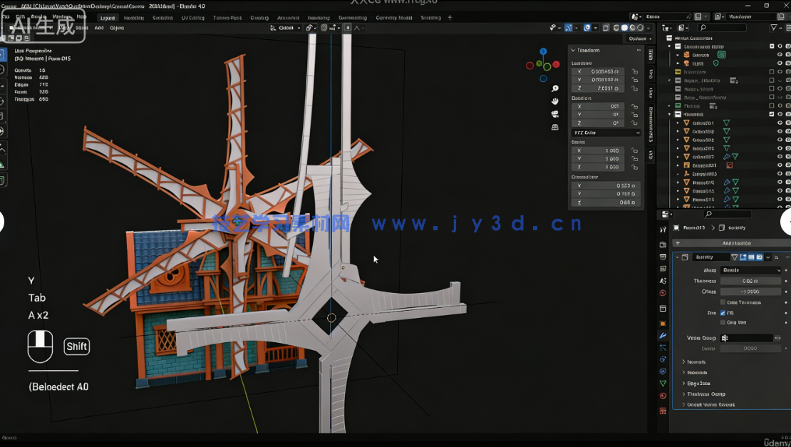 Blender与UE5塞尔达游戏场景完整制作流程视频教程(图4) Blender与UE5塞尔达游戏场景完整制作流程视频教程(图4)