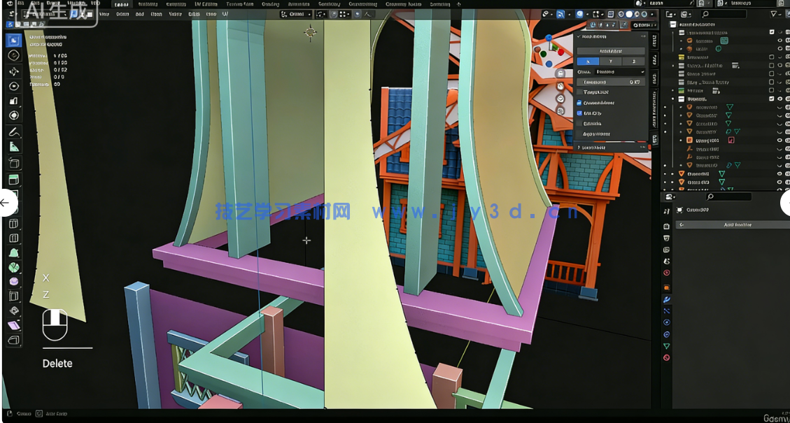 Blender与UE5塞尔达游戏场景完整制作流程视频教程(图6) Blender与UE5塞尔达游戏场景完整制作流程视频教程(图6)