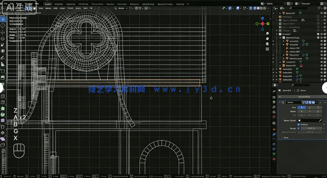 Blender与UE5塞尔达游戏场景完整制作流程视频教程(图7) Blender与UE5塞尔达游戏场景完整制作流程视频教程(图7)