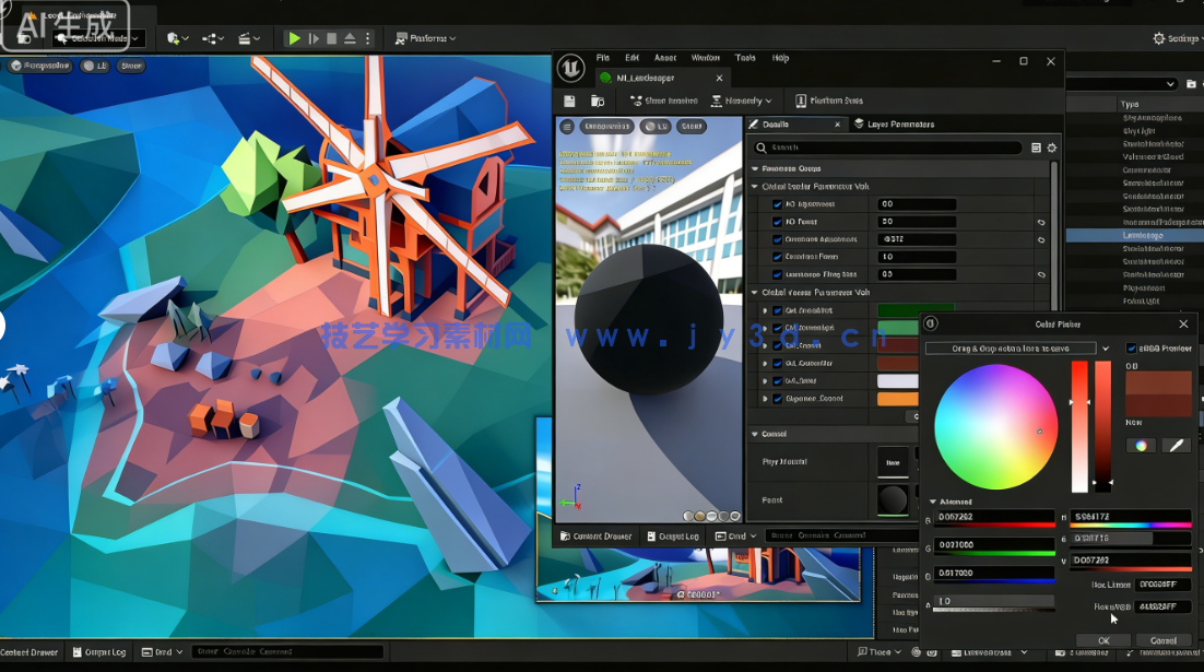 Blender与UE5塞尔达游戏场景完整制作流程视频教程(图10) Blender与UE5塞尔达游戏场景完整制作流程视频教程(图10)