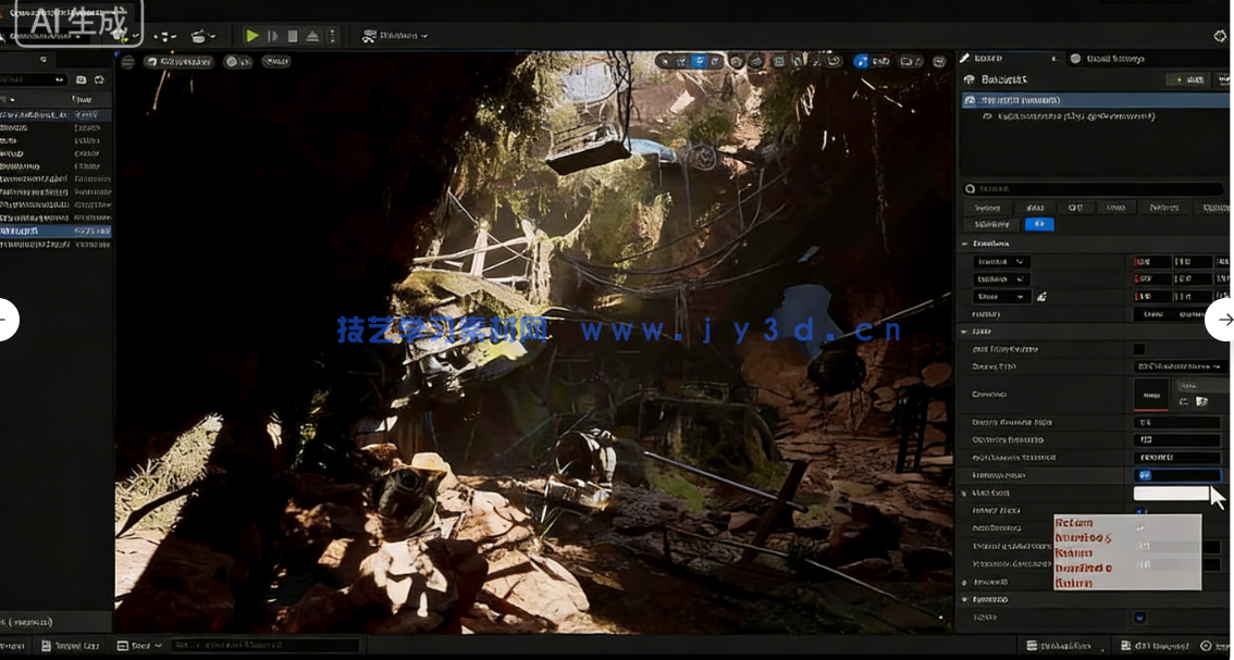 UE5环境艺术场景制作全面核心技能训练视频教(图8) UE5环境艺术场景制作全面核心技能训练视频教(图8)