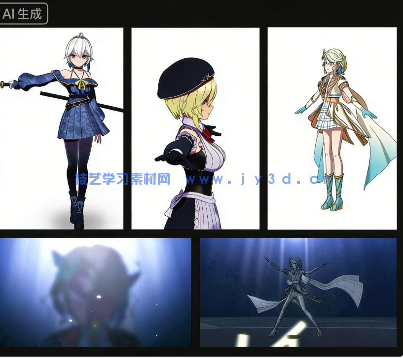 Blender卡通渲染角色从建模到后期实战全流程视频教(图1) Blender卡通渲染角色从建模到后期实战全流程视频教(图1)