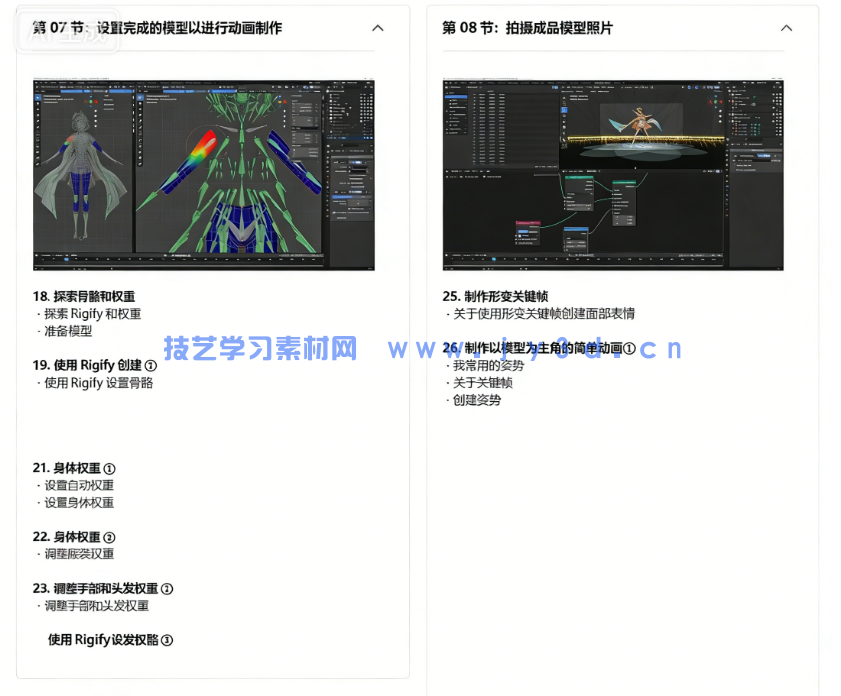 Blender卡通渲染角色从建模到后期实战全流程视频教(图6) Blender卡通渲染角色从建模到后期实战全流程视频教(图6)