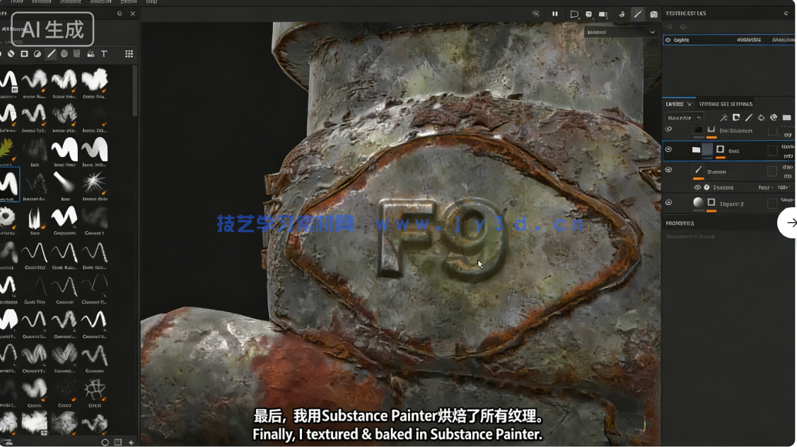【中文字幕】Blender破旧发动机引擎制作全流程视频教程(图5) 【中文字幕】Blender破旧发动机引擎制作全流程视频教程(图5)